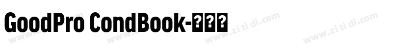 GoodPro CondBook字体转换